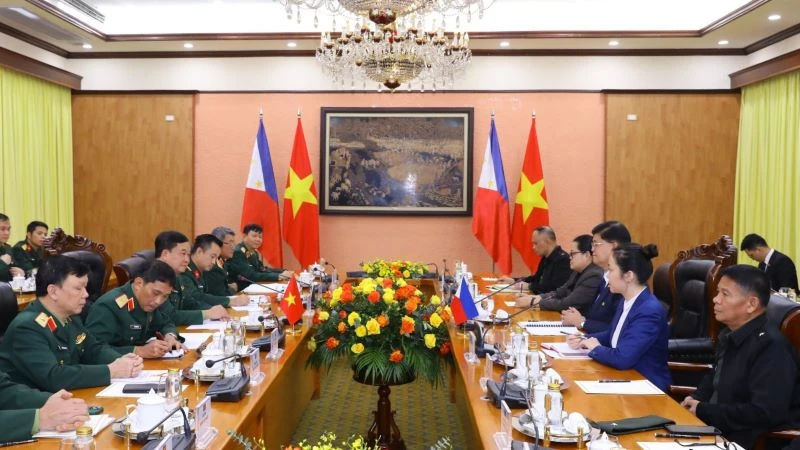 Quang cảnh Đối thoại Chính sách Quốc phòng Việt Nam-Philippines lần thứ 5.