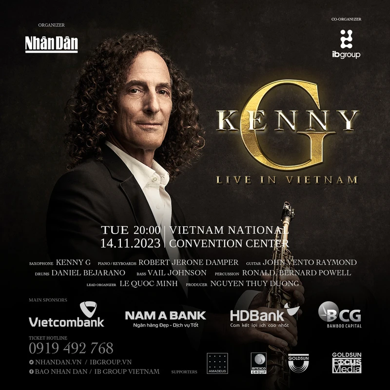 HDBank đồng hành mang “Kenny G Live in Vietnam” đến Việt Nam