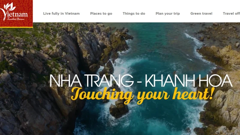 Trang quảng bá du lịch quốc gia vietnam.travel được thiết kế với giao diện đơn giản và hiện đại. 