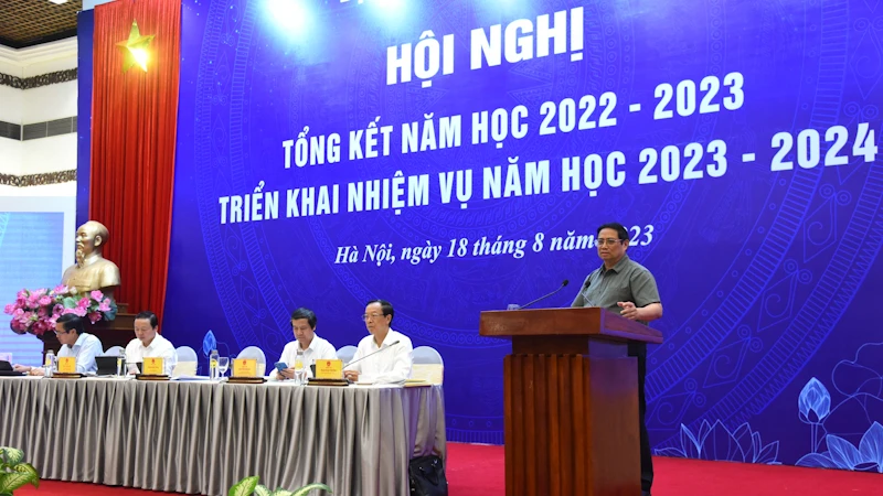 Thủ tướng Phạm Minh Chính dự và phát biểu ý kiến. (Ảnh: Trần Hải)