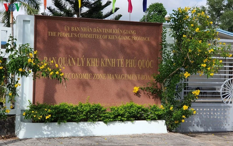 Trụ sở Ban Quản lý Khu kinh tế Phú Quốc, tỉnh Kiên Giang. (Ảnh: HỮU TUẤN)