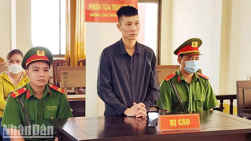 Bị cáo Nguyễn Thành Lượng tại phiên tòa sáng 29/9.