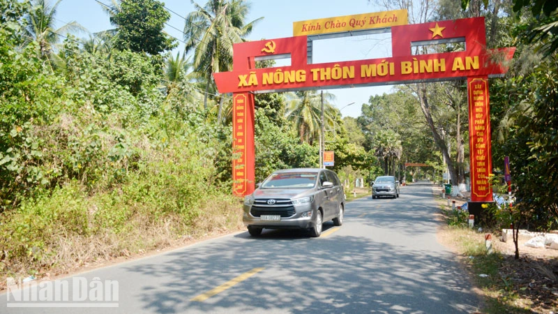 Lộ giao thông nông thôn xã Bình An, huyện Kiên Lương.