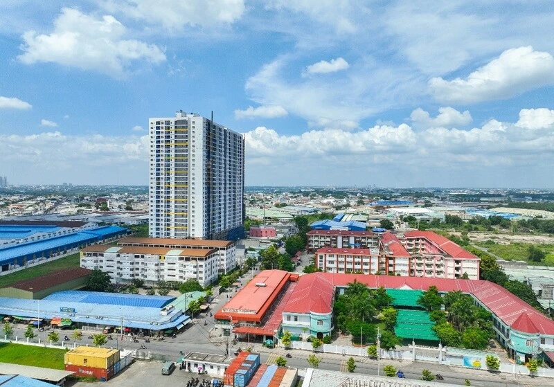 Legacy Prime ngay trung tâm TP Thuận An, có kết nối giao thông thuận lợi nhiều tiện ích xung quanh (Hình thực tế tháng 11/2023)
