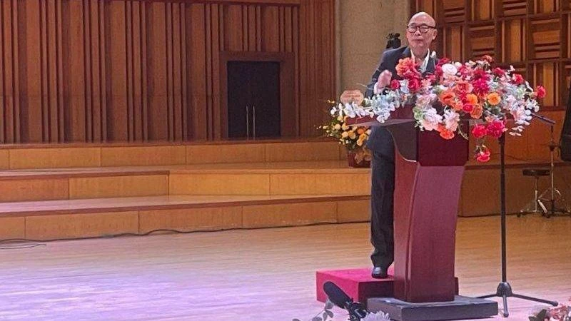 Tiến sĩ Đào Minh Quang phát biểu tại buổi lễ.