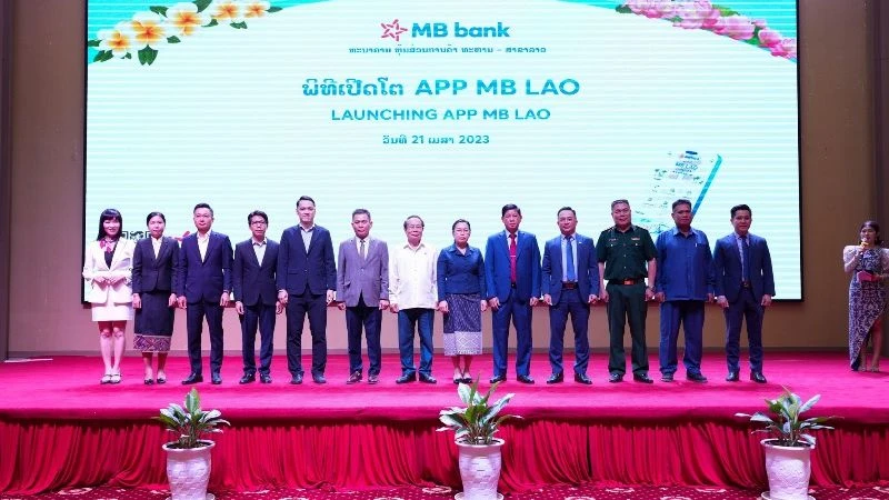 Lễ ra mắt App MB Lào diễn ra tại Thủ đô Viêng Chăn, Lào. 