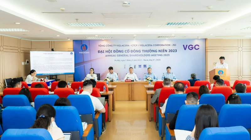 Đại hội đồng cổ đông thường niên năm 2023 Viglacera diễn ra ngày 11/5/2023, tại Hà Nội. 