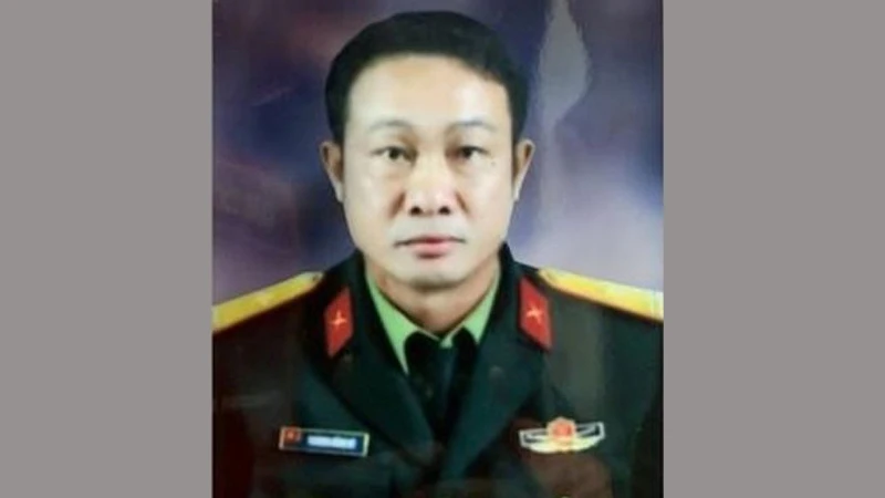 Thiếu tá Trương Hồng Kỳ. (Ảnh tư liệu của Ban Chỉ huy quân sự thị xã Sông Cầu)