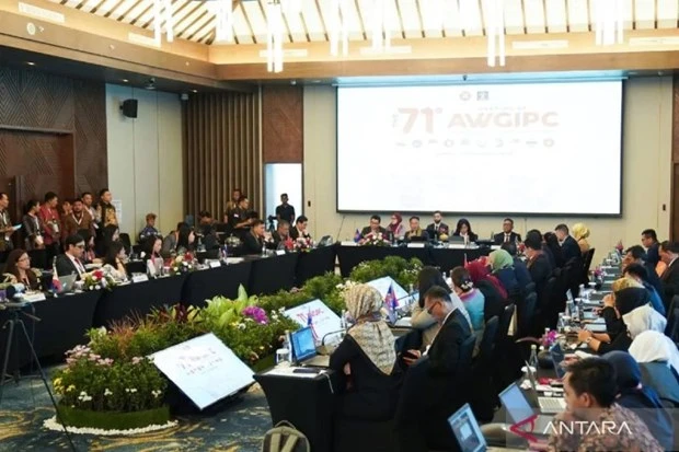 Cuộc họp Nhóm công tác ASEAN về hợp tác Sở hữu Trí tuệ (WGIPC) lần thứ 71. (Nguồn: Antara News)