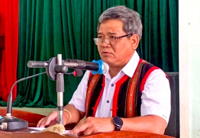 Nguyên Chủ tịch Ủy ban Mặt trận Tổ quốc Việt Nam tỉnh Gia Lai Hồ Văn Điềm vừa bị cơ quan chức năng khởi tố.