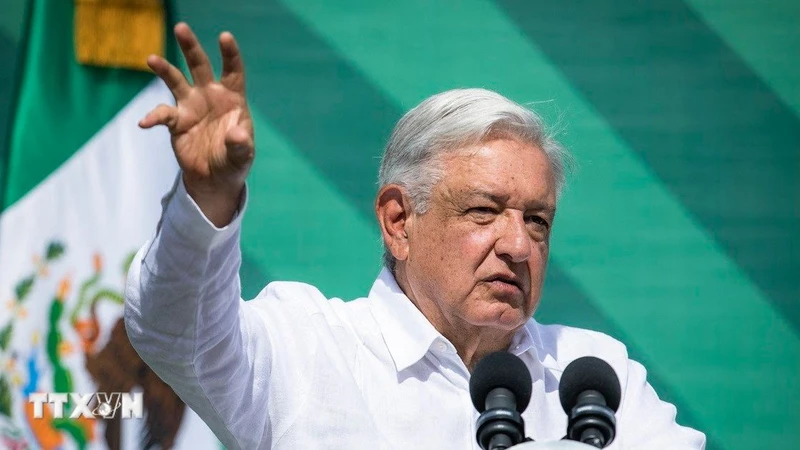 Tổng thống Mexico Andres Manuel Lopez Obrador. (Ảnh: AFP/TTXVN)