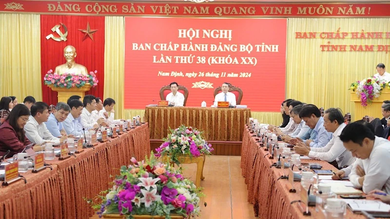 Quang cảnh hội nghị. (Ảnh: XUÂN TRƯỜNG)