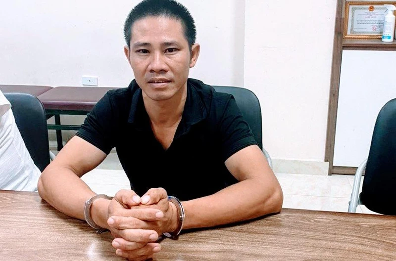 Nguyễn Đại Quang bị Công an quận Ngô Quyền (Hải Phòng) bắt giữ. (Ảnh do cơ quan Công an cung cấp)