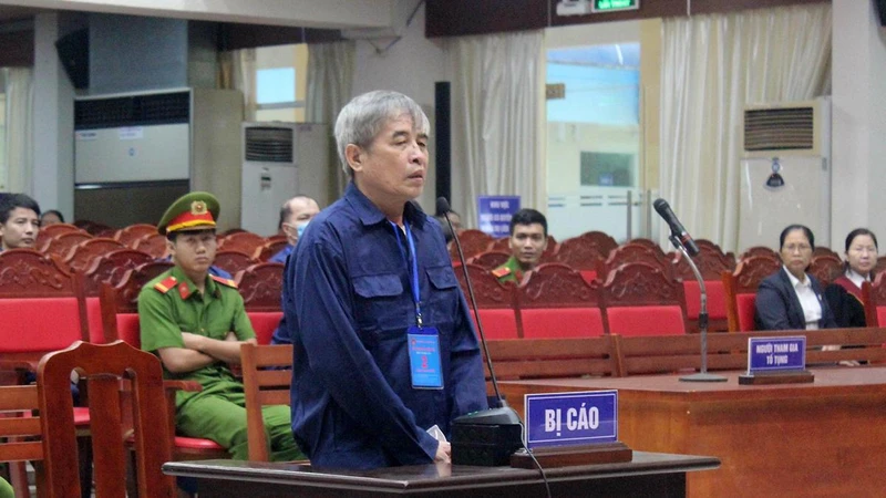 Bị cáo Phan Thanh Hữu tại tòa.