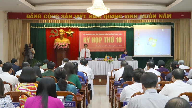 Quang cảnh kỳ họp thứ 10, Hội đồng nhân dân tỉnh Đồng Nai.
