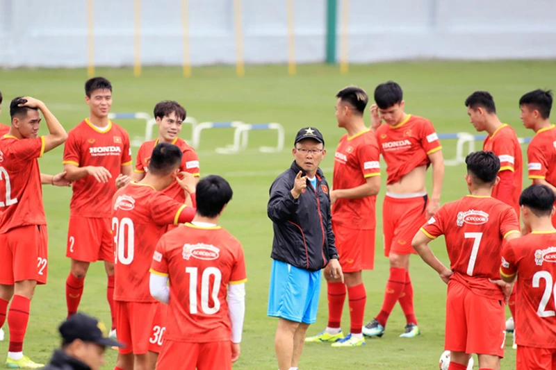 Đội tuyển Việt Nam sẽ gặp đội tuyển Singapore vào ngày 21/9. (Ảnh: VFF)