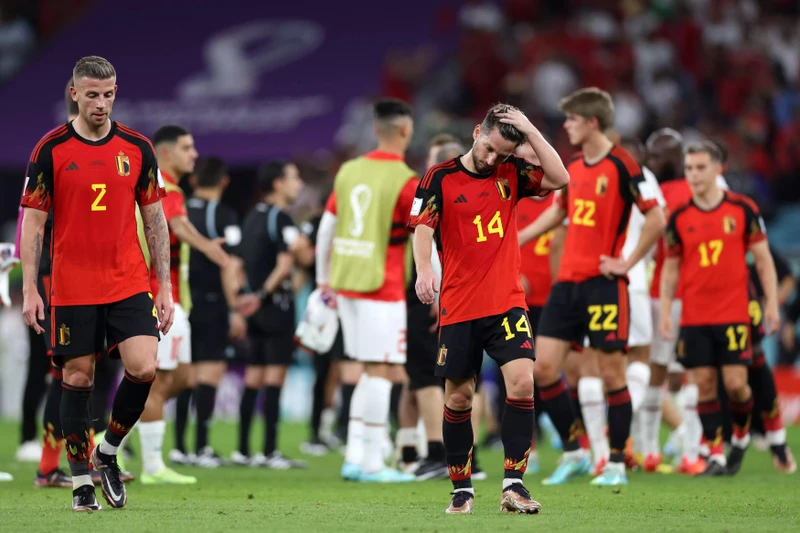 Đội tuyển Bỉ nhận thất bại cay đắng. (Ảnh: Reuters)