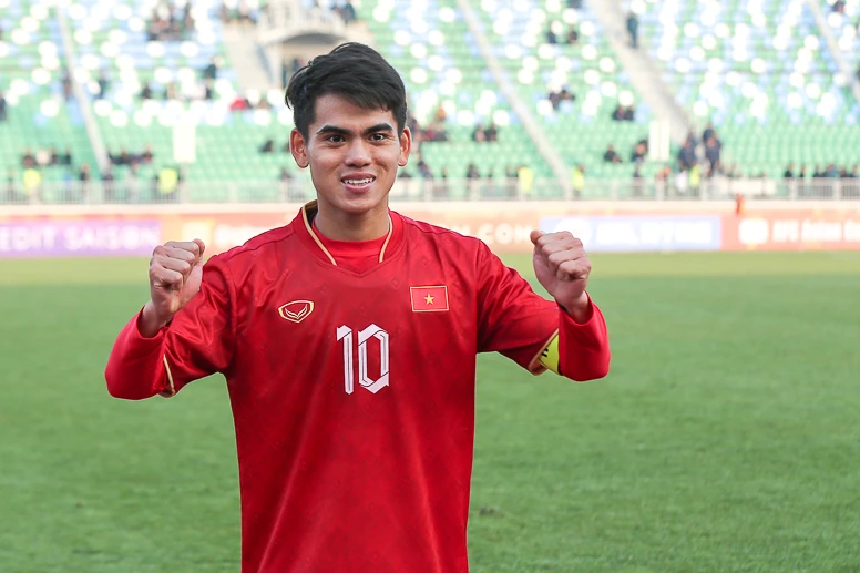 Thủ quân của U20 Việt Nam xứng đáng là Cầu thủ xuất sắc nhất trận đấu. (Ảnh: VFF)