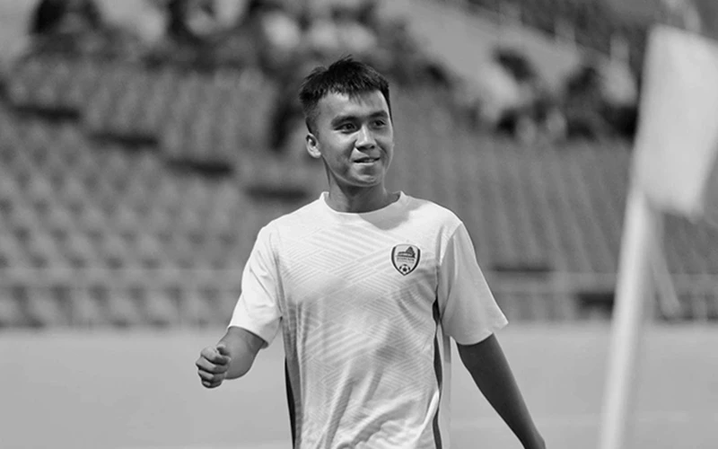 Võ Minh Hiếu sinh năm 2002, trưởng thành từ lò đào tạo Đà Nẵng và khoác áo đội trẻ Quảng Nam ở Giải hạng nhì 2023. (Ảnh: CLB Quảng Nam)