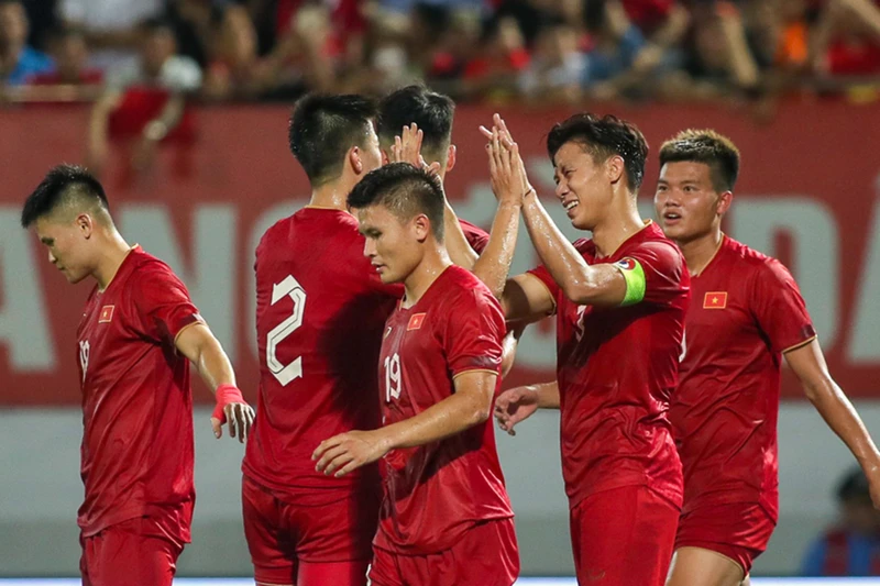 Đội tuyển Việt Nam có 2 trận thắng giao hữu trước Hồng Kông (Trung Quốc) và Syria dịp FIFA days tháng 6. (Ảnh: VFF)
