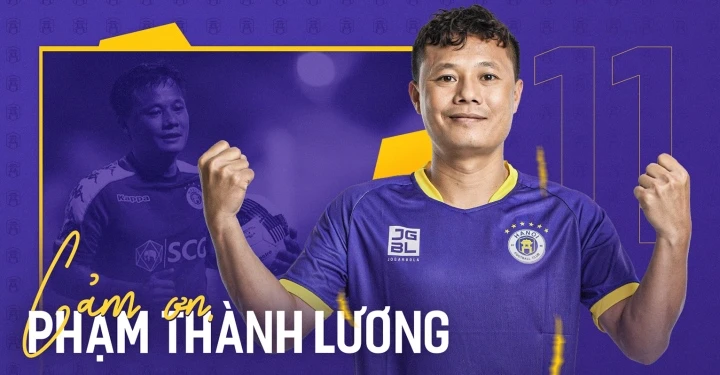 CLB Hà Nội gửi lời cảm ơn tiền vệ Thành Lương vì những cống hiến. (Ảnh: Hà Nội FC)