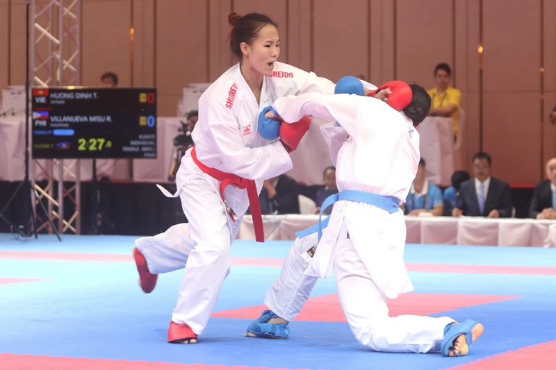 Sau thành công tại SEA Games 32, Đội tuyển karate Việt Nam thêm tự tin hướng tới ASIAD 19. Ảnh: Bùi Lượng