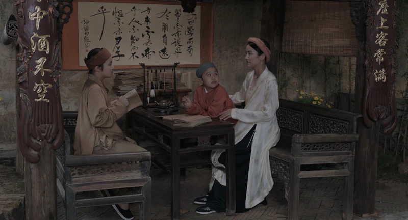 Cảnh trong bộ phim Hồng Hà nữ sĩ - một trong ba dự án điện ảnh sử dụng kinh phí do Nhà nước đặt hàng, trong hai năm 2022-2023. Ảnh: HongNgat film