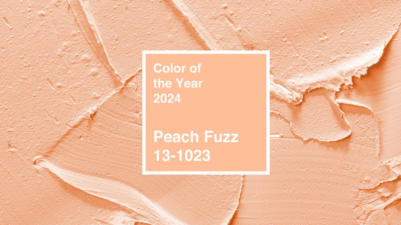 Peach Fuzz - mầu của năm 2024 do PANTONE lựa chọn và công bố. 