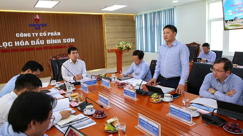 Tổng Giám đốc BSR Bùi Ngọc Dương báo cáo tình hình sản xuất kinh doanh 9 tháng năm 2022 và kế hoạch năm 2023.