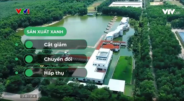 3 từ khóa hướng đến Sản xuất xanh là: “Cắt giảm - Chuyển đổi - Hấp thụ”. (Nguồn: VTV Tạp chí Kinh tế Đặc biệt Net Zero)