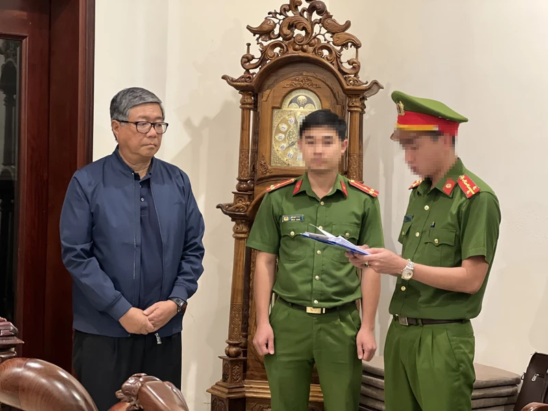 Ông Đoàn Quang Vinh, nguyên Hiệu trưởng Trường Đại học Bách khoa Đà Nẵng bị bắt. (Ảnh: Công an cung cấp)