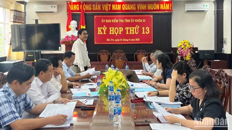 Ủy ban Kiểm Tra Tỉnh ủy tổ chức kỳ họp thứ 13 kỷ luật tổ chức Đảng, đảng viên vi phạm.