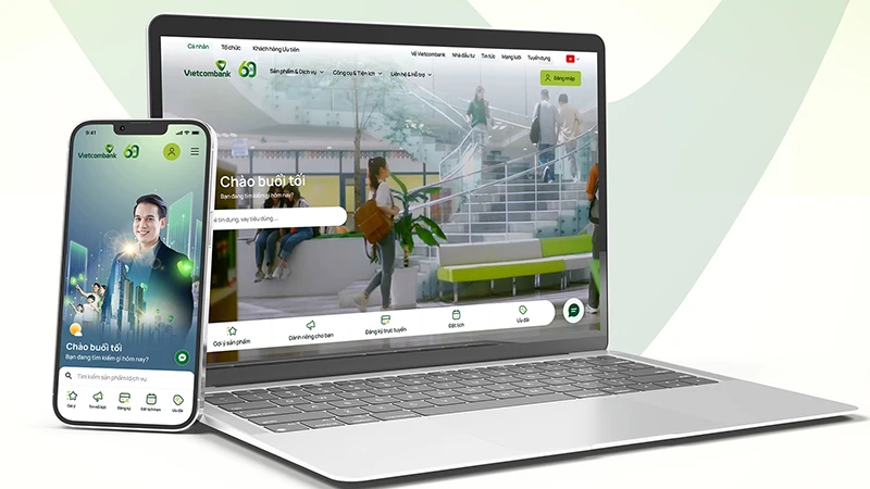 Ngân hàng Vietcombank chính thức ra mắt website mới hiện đại