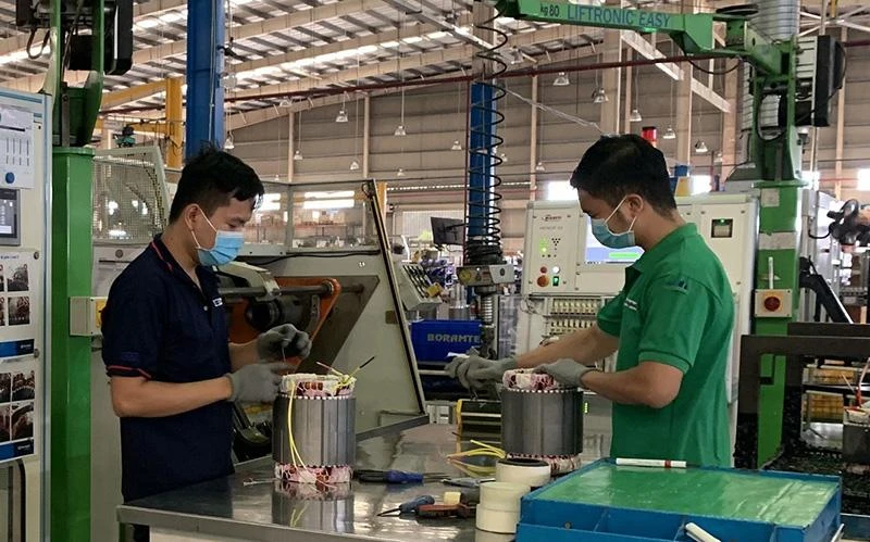 Sản xuất động cơ điện xuất khẩu tại Công ty TNHH Bonfiglioli Việt Nam (vốn đầu tư Italia) ở Khu công nghiệp Mỹ Phước 3. 