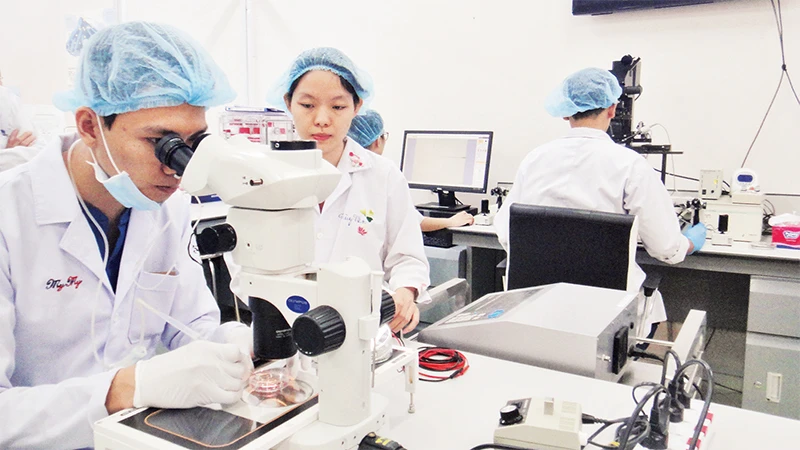 Hoạt động nghiên cứu khoa học tại Ðại học Quốc gia Thành phố Hồ Chí Minh. 
