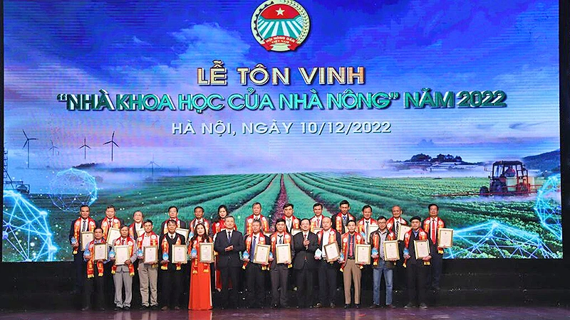 Các "Nhà khoa học của nhà nông" được vinh danh năm 2022.