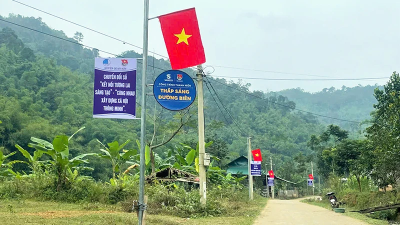 "Thắp sáng đường biên", một trong 14 công trinh tiêu biểu của thanh niên Việt Nam năm 2024.