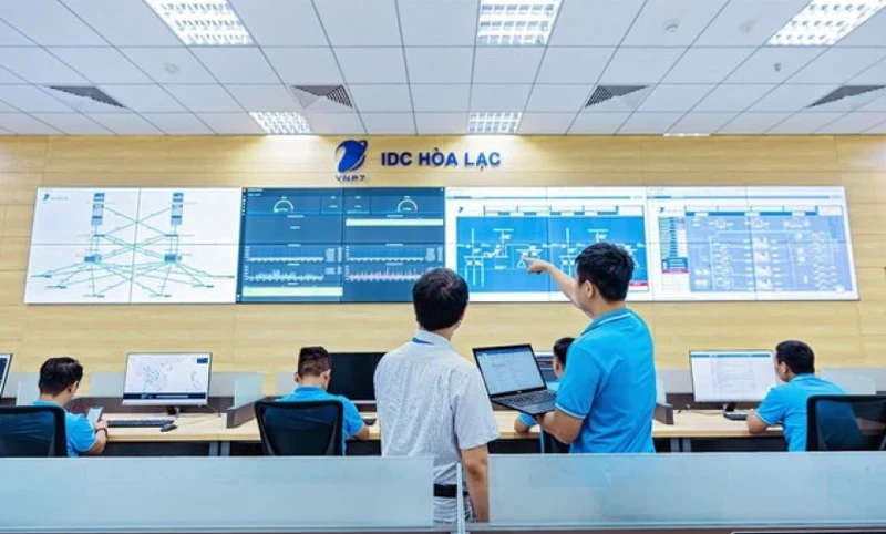 Trung tâm dữ liệu số lớn nhất Việt Nam - IDC Hòa Lạc (Khu công nghệ cao Hòa Lạc, Hà Nội). Nguồn: IDC Hòa Lạc 