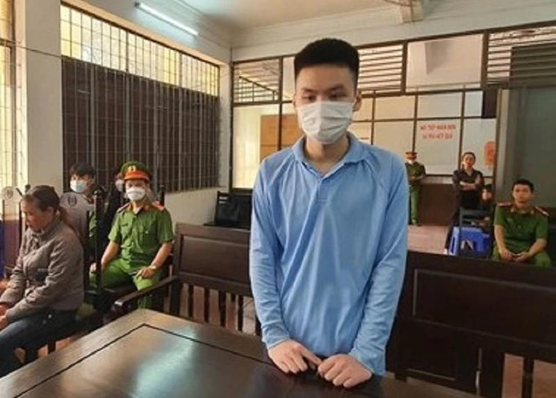 Bị cáo Lâm tại phiên tòa.