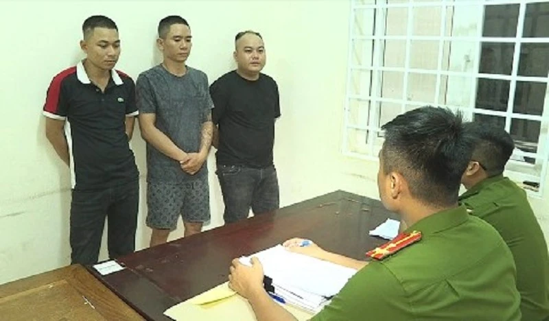 Các đối tượng hoạt động "tín dụng đen" bị Công an tỉnh Đắk Lắk phát hiện, bắt giữ.