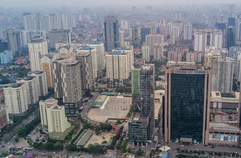Nhiều chung cư phát triển tại Hà Nội. 