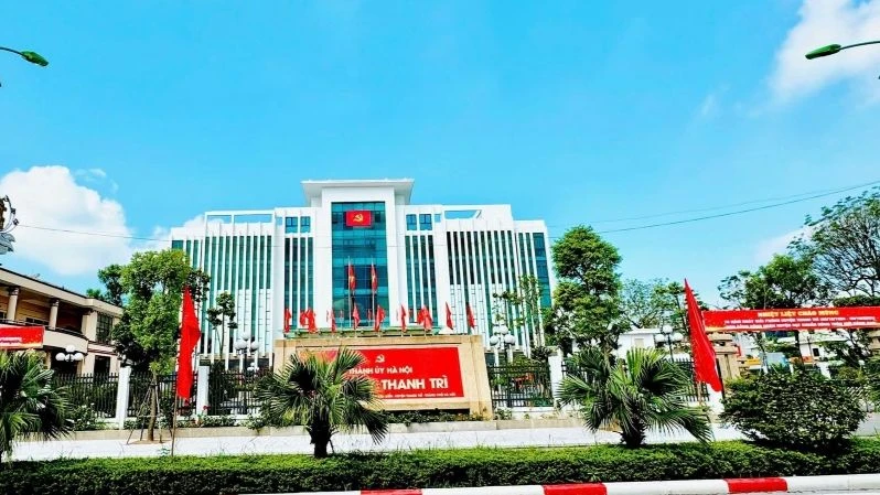 Diện mạo huyện Thanh Trì ngày càng khang trang, sạch đẹp. 