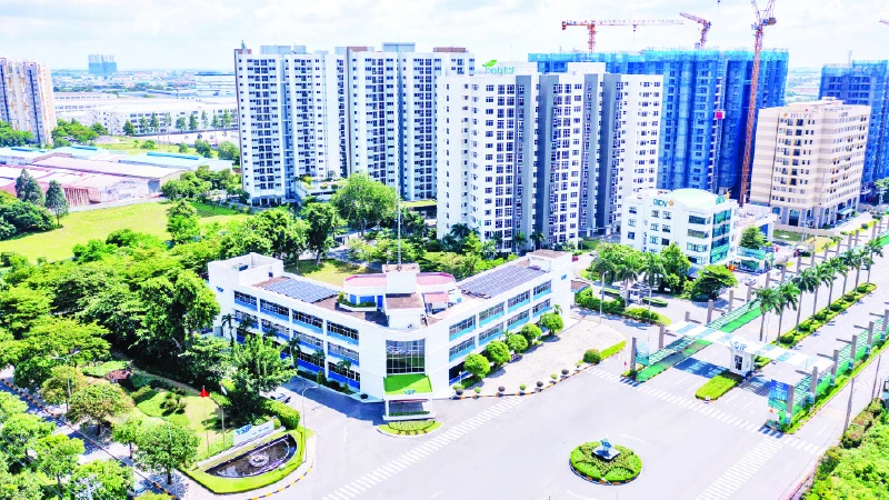 Một góc Khu công nghiệp Việt Nam-Singapore 1 tại tỉnh Bình Dương.