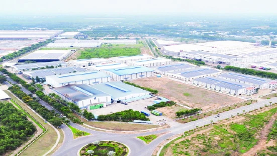 Một góc Khu công nghiệp Giang Điền (tỉnh Đồng Nai), nơi thu hút nhiều doanh nghiệp FDI.