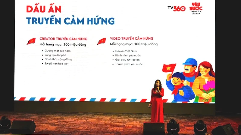 Giám đốc Trung tâm Dịch vụ truyền hình Phạm Thanh Phương phát biểu tại lễ phát động.