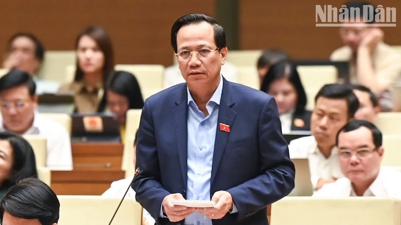 Bộ trưởng Lao động-Thương binh và xã hội Đào Ngọc Dung. Ảnh: Duy Linh