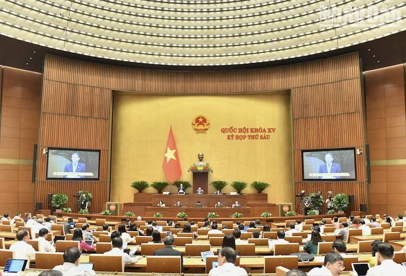 Toàn cảnh phiên họp. Ảnh: Đăng Khoa