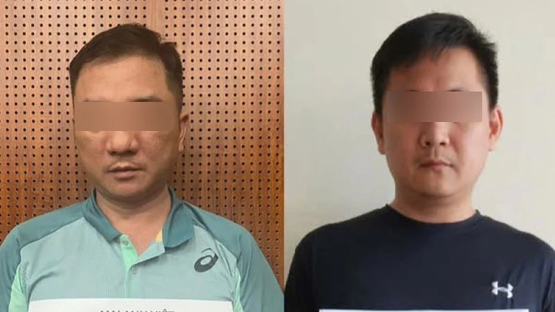 2 đối tượng Mai Anh Việt và Nguyễn Hữu Sơn.