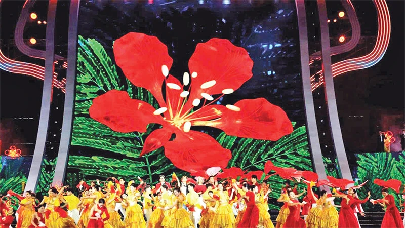 Hoa phượng đỏ - biểu tượng của thành phố Hải Phòng.