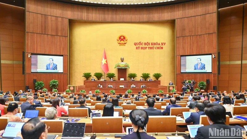 Kỳ họp thứ 9, Quốc hội khóa XV. (Ảnh: DUY LINH) 